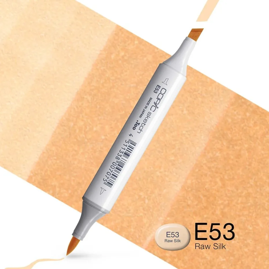 Copic Marker Sketch – E53 Raw Silk