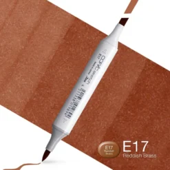 Copic Marker Sketch – E17 Reddish Brass