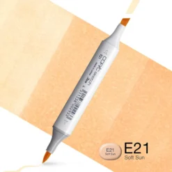 Copic Marker Sketch – E21 Soft Sun