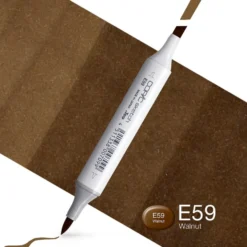Copic Marker Sketch – E59 Walnut