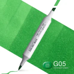Copic Marker Sketch – G05 Emerald Green