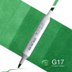 Copic Marker Sketch – G17 Forest Green