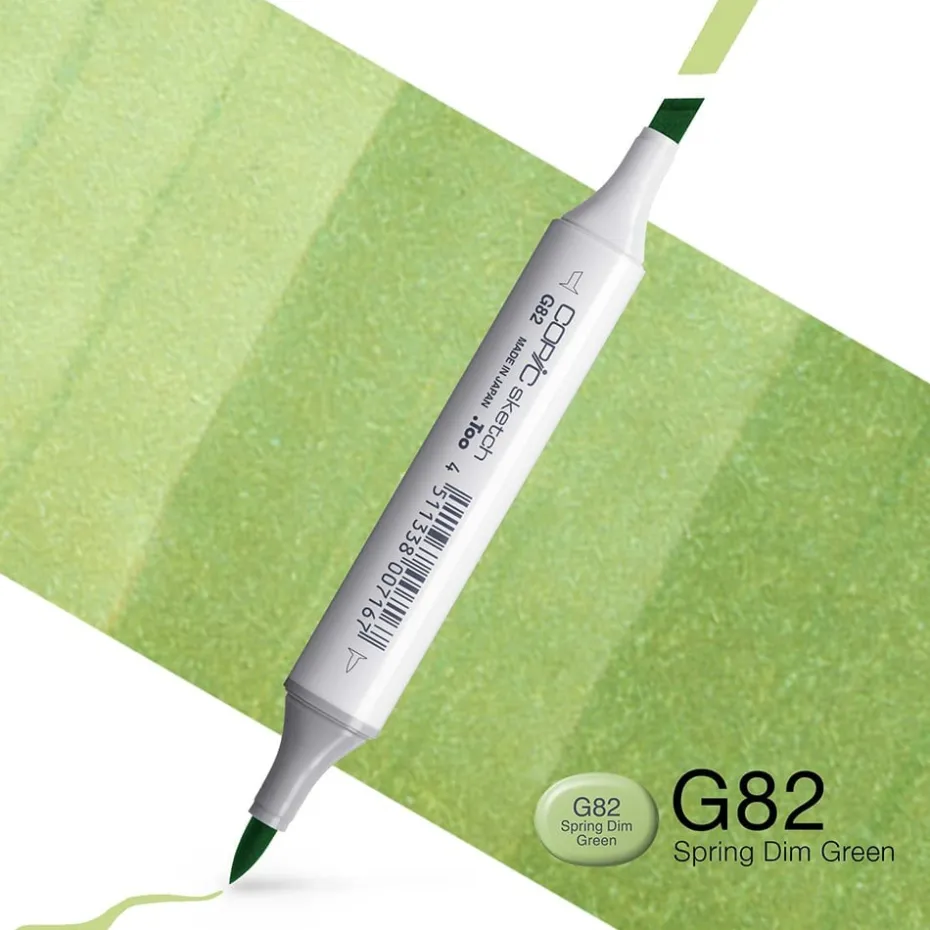 Copic Marker Sketch – G82 Spring Dim Green