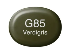 Copic Marker Sketch – G85 Verdigris