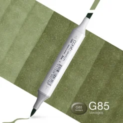 Copic Marker Sketch – G85 Verdigris