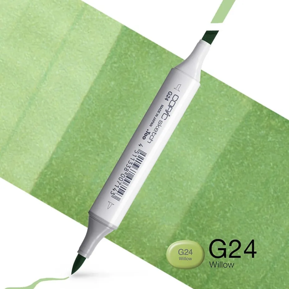 Copic Marker Sketch – G24 Willow