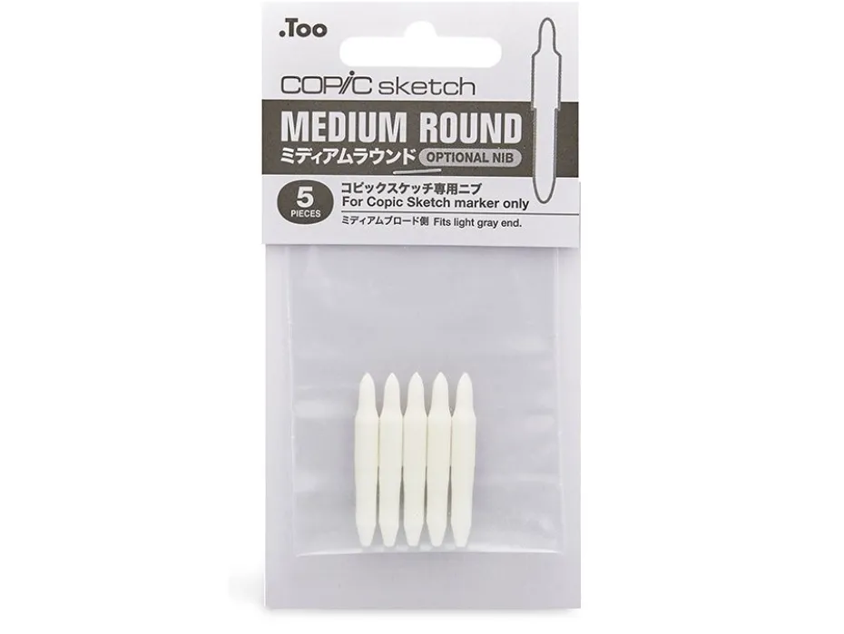 Copic Marker Sketch – Nibs Medium Round 5stk