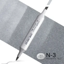 Copic Marker Sketch – N3 Neutral Gray No.3