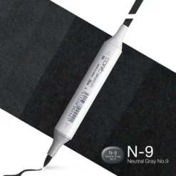 Copic Marker Sketch – N9 Neutral Gray No.9