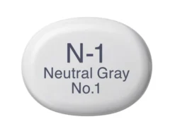 Copic Marker Sketch – N1 Neutral Gray No.1
