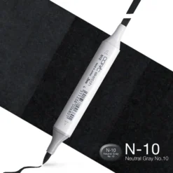 Copic Marker Sketch – N10 Neutral Gray No.10