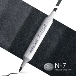 Copic Marker Sketch – N7 Neutral Gray No.7