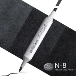 Copic Marker Sketch – N8 Neutral Gray No.8