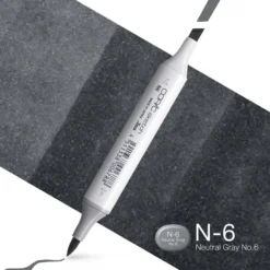 Copic Marker Sketch – N6 Neutral Gray No.6
