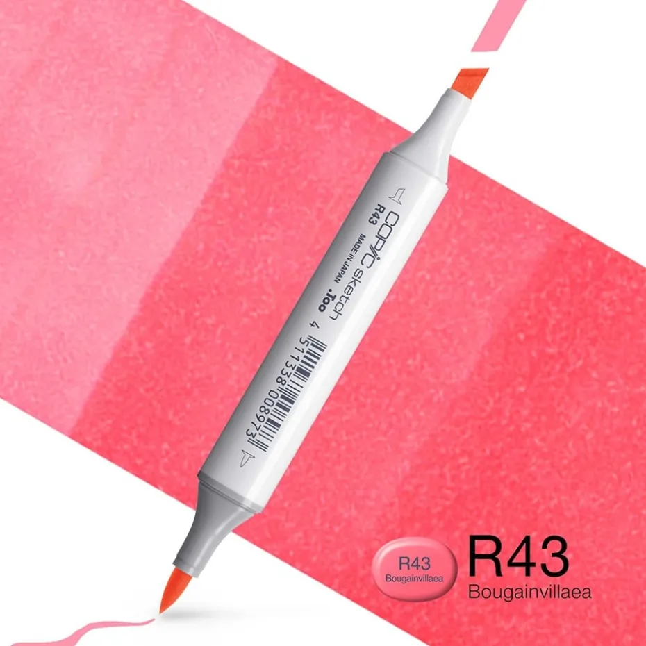 Copic Marker Sketch – R43 Bougainvillaea