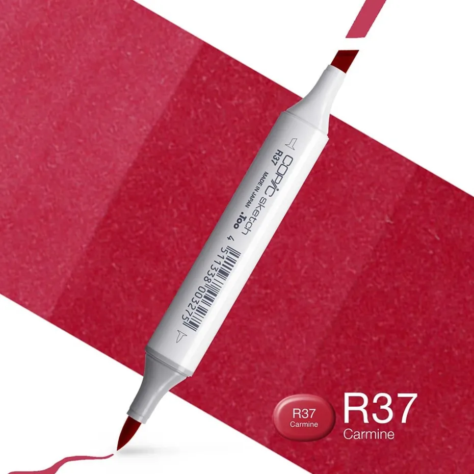 Copic Marker Sketch – R37 Carmine