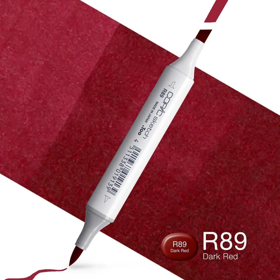 Copic Marker Sketch – R89 Dark Red