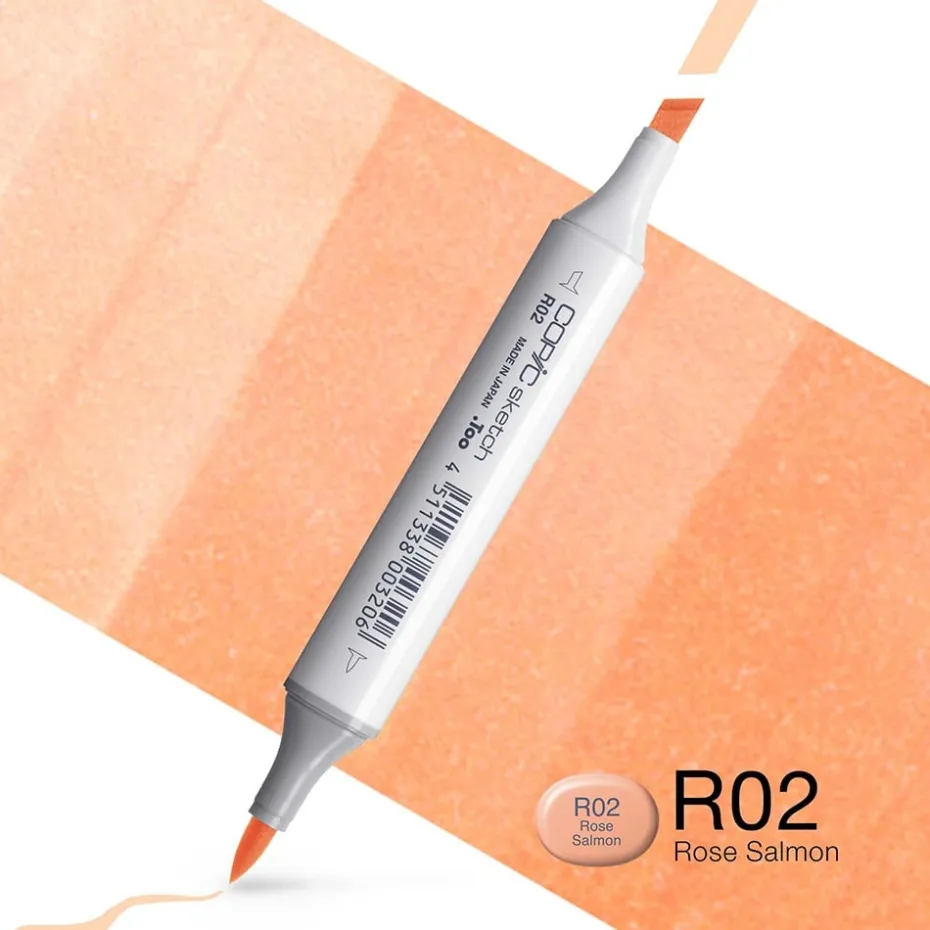 Copic Marker Sketch – R02 Rose Salmon