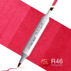 Copic Marker Sketch – R46 Strong Red