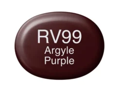 Copic Marker Sketch – RV99 Argyle Purple