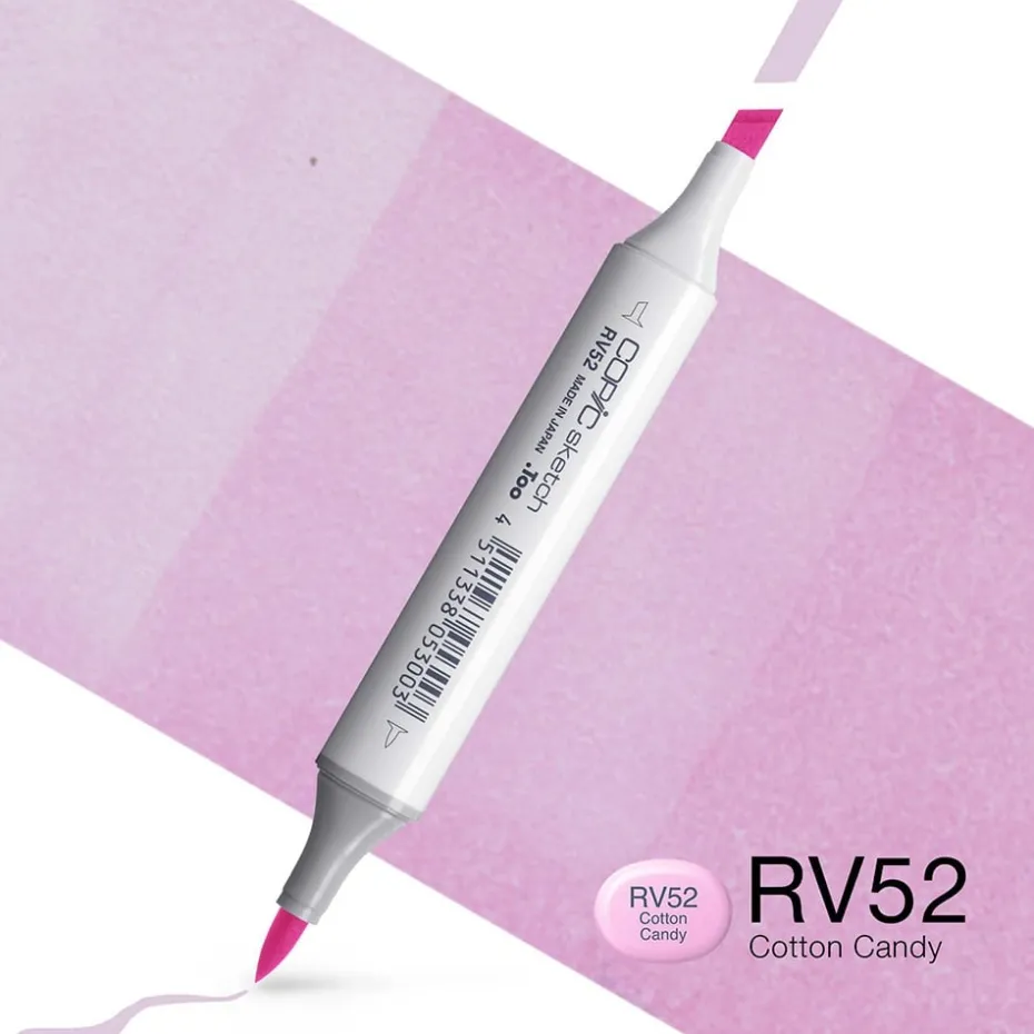 Copic Marker Sketch – RV52 Cotton Candy