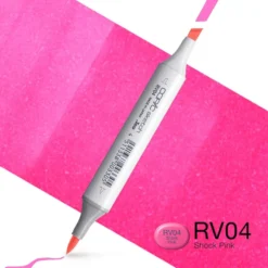 Copic Marker Sketch – RV04 Shock Pink