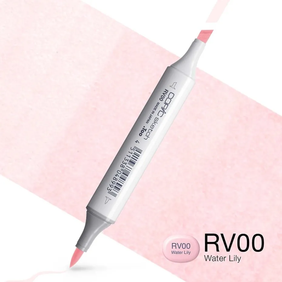 Copic Marker Sketch – RV00 Water Lily