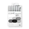 Copic Marker Sketch Sett – 5+1 stk – Sketching Grays