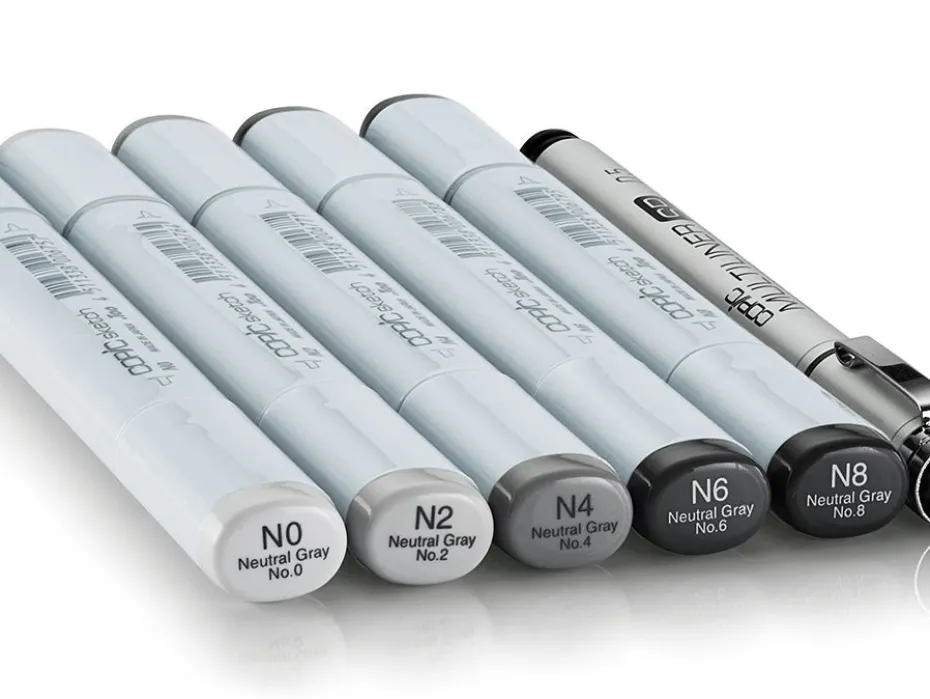 Copic Marker Sketch Sett – 5+1 stk – Sketching Grays