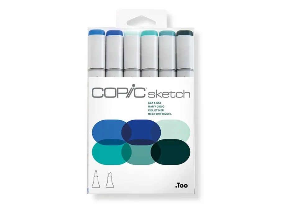 Copic Marker Sketch Sett – 6stk – Sea & Sky