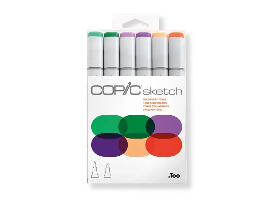 Copic Marker Sketch Sett – 6stk – Secondary Tones