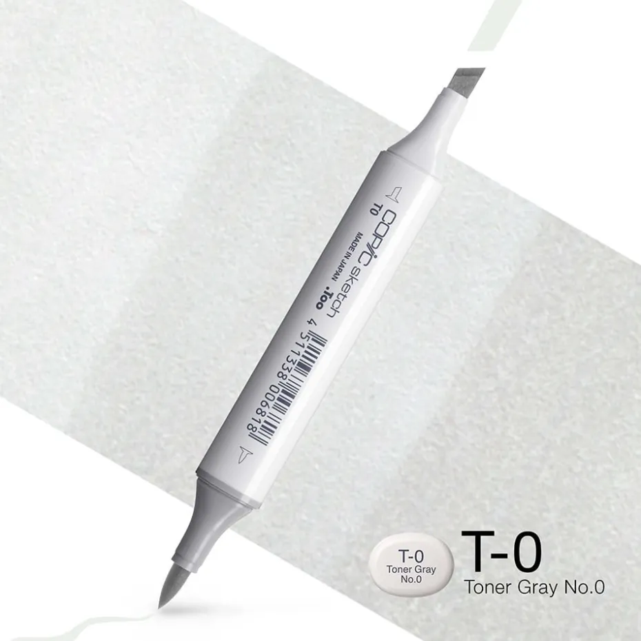 Copic Marker Sketch – T0 Toner Gray No.0