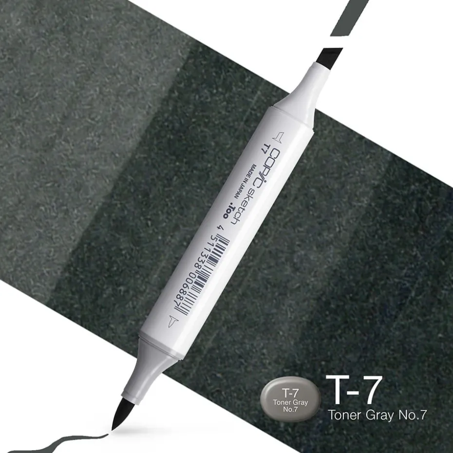 Copic Marker Sketch – T7 Toner Gray No.7