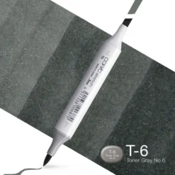 Copic Marker Sketch – T6 Toner Gray No.6