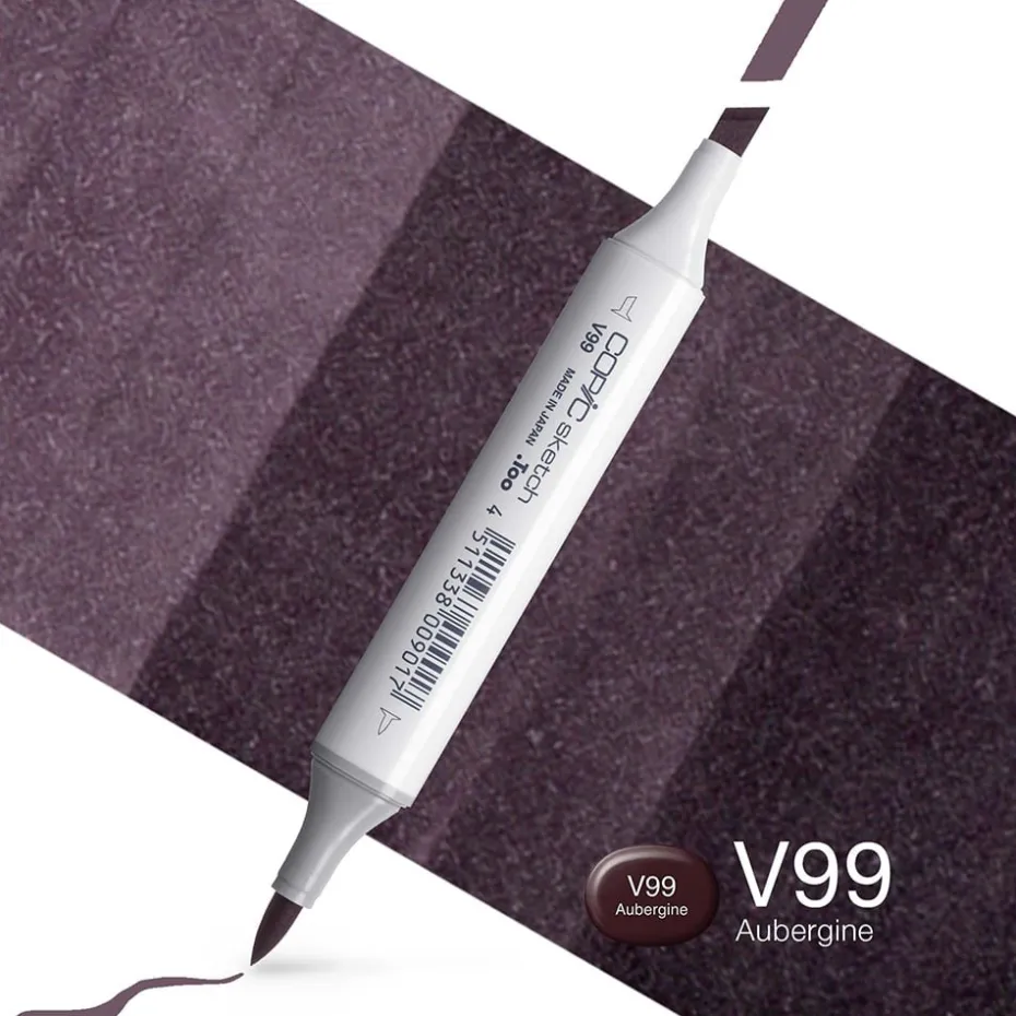 Copic Marker Sketch – V99 Aubergine