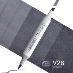Copic Marker Sketch – V28 Eggplant