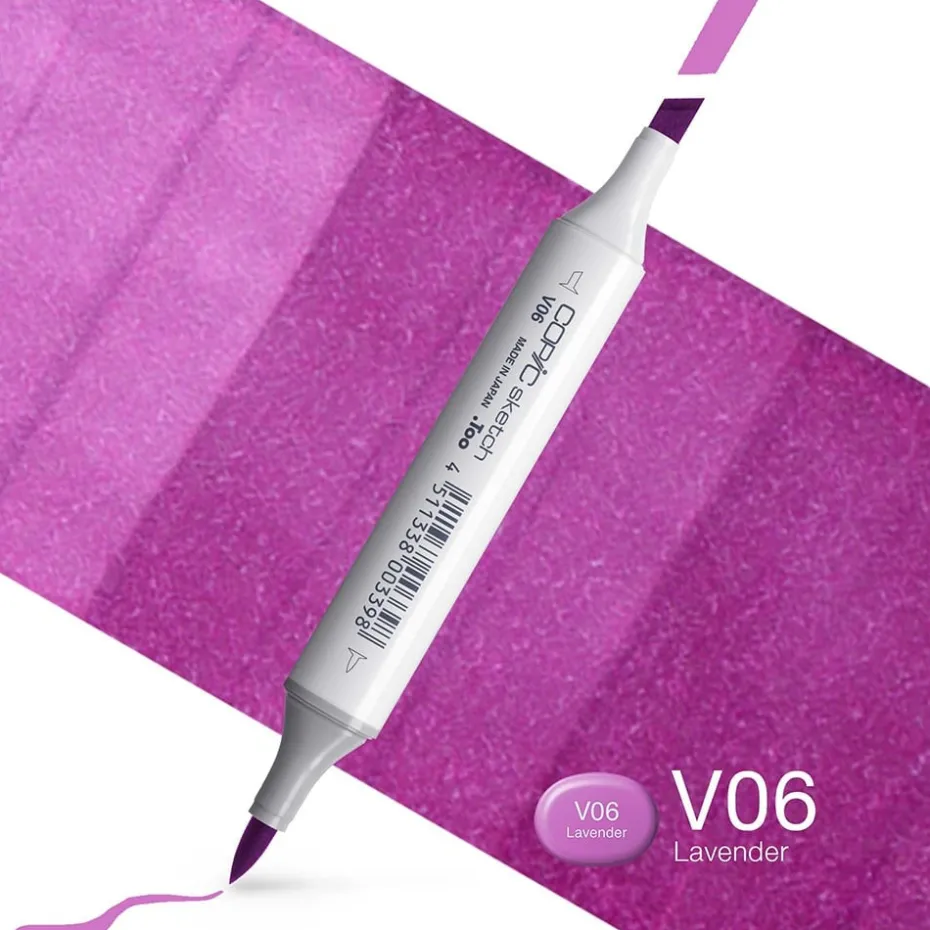 Copic Marker Sketch – V06 Lavender
