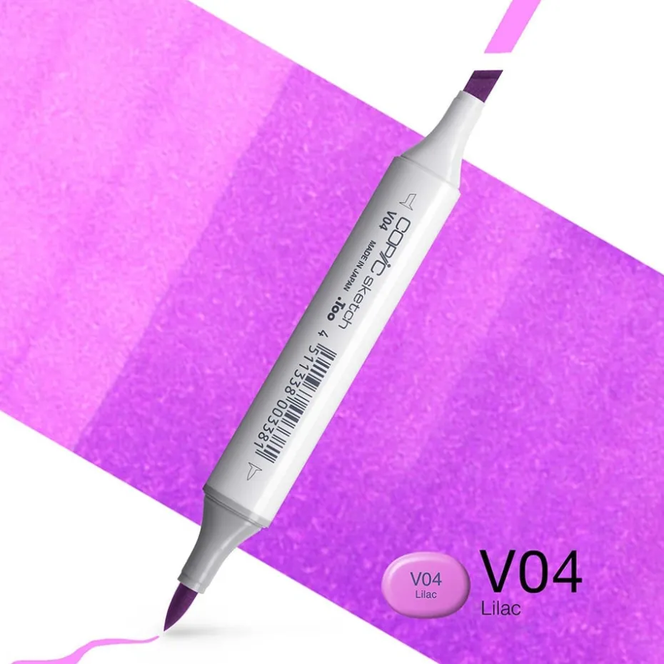Copic Marker Sketch – V04 Lilac