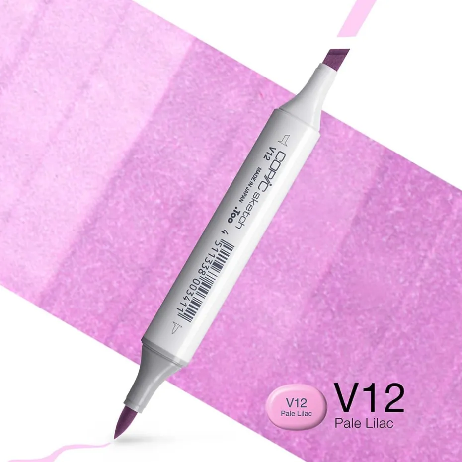 Copic Marker Sketch – V12 Pale Lilac