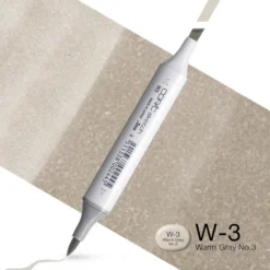 Copic Marker Sketch – W3 Warm Gray No.3
