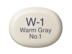 Copic Marker Sketch – W1 Warm Gray No.1