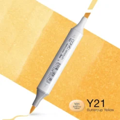 Copic Marker Sketch – Y21 Buttercup Yellow
