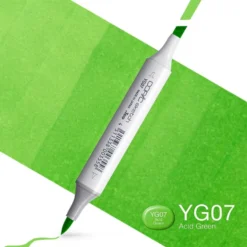 Copic Marker Sketch – YG07 Acid Green