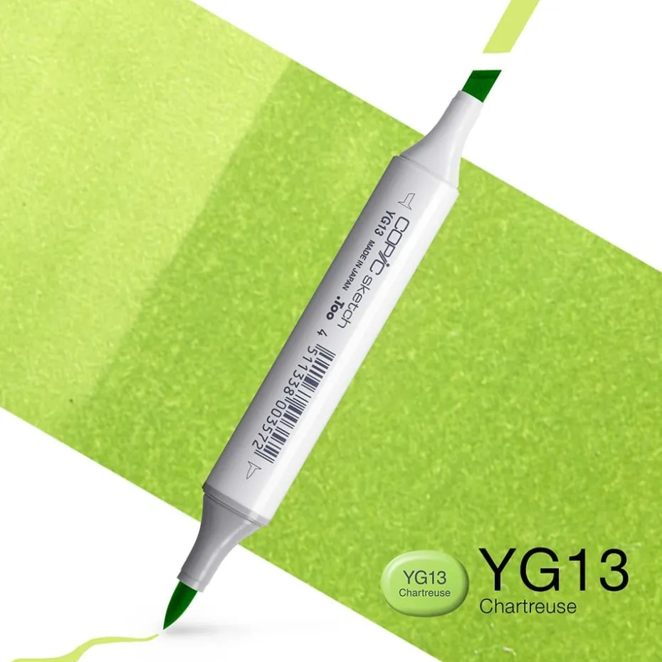 Copic Marker Sketch – YG13 Chartreuse