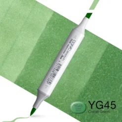 Copic Marker Sketch – YG45 Cobalt Green
