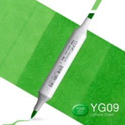 Copic Marker Sketch – YG09 Lettuce Green