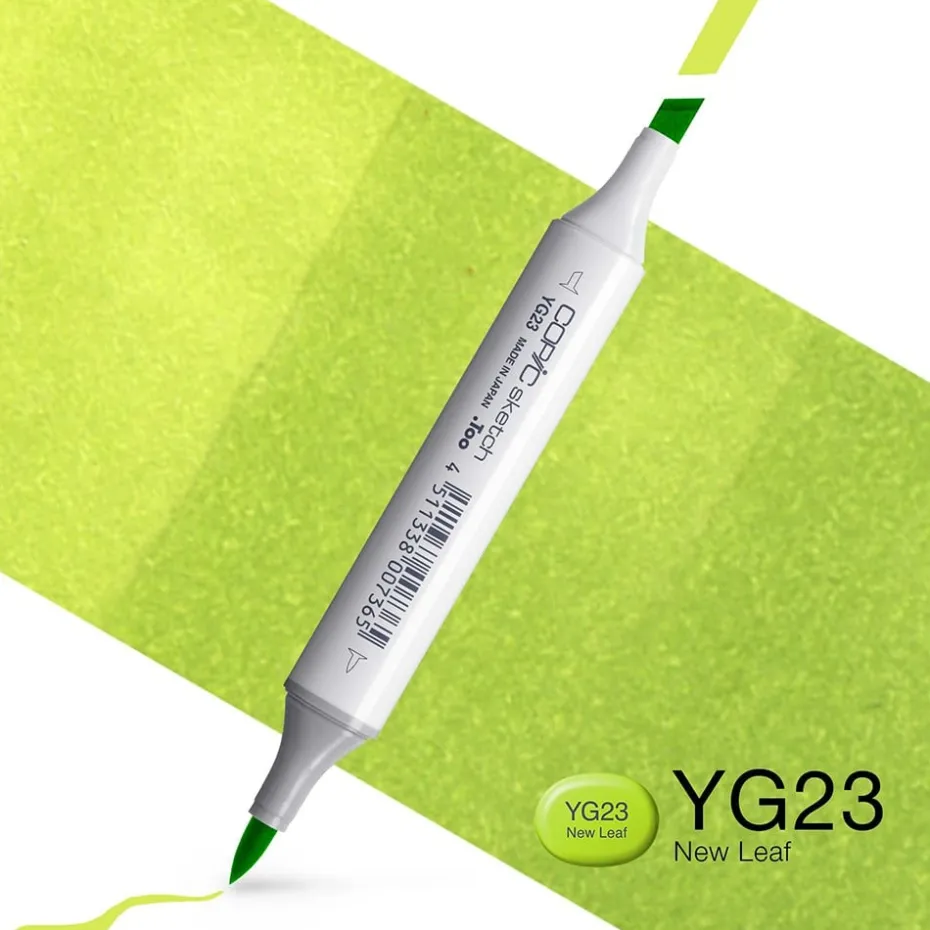 Copic Marker Sketch – YG23 New Leaf