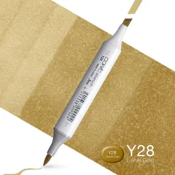 Copic Marker Sketch – Y28 Lionet Gold