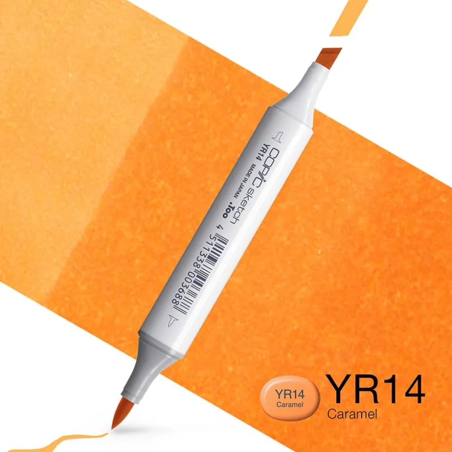 Copic Marker Sketch – YR14 Caramel
