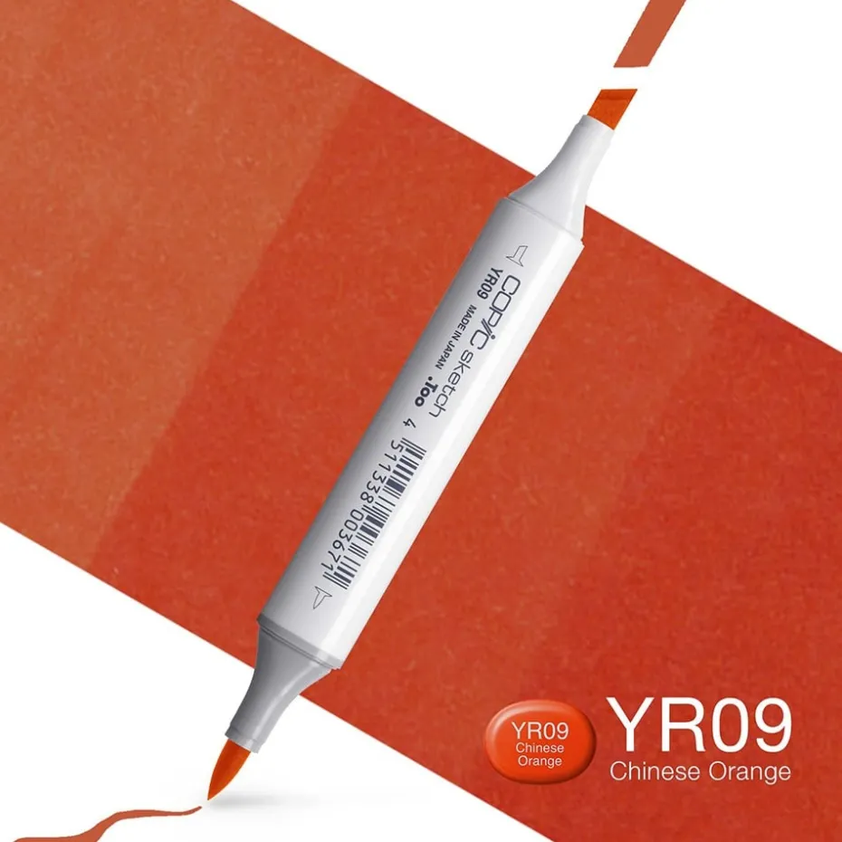 Copic Marker Sketch – YR09 Chinese Orange